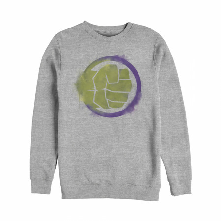 The Incredible Hulk Painted Logo Crewneck Sweatshirt